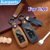 Leather Car Key Case Cover Shell Fob For GAC New Energy Trumpchi Aion S V Y LX GS7 GS8 GM8 GS5 GA6 GM6 VPlus 580 Charm 630 Accessories