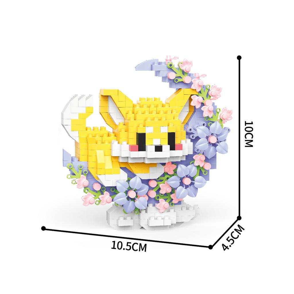 New Mini Cat Dog Raccoon Panda Cute Pet Small Building Blocks Model Series Decorations Children's Toys Children's Gift