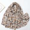 2024 Spring And Autumn Winter New Cotton And Hemp Long Thin Scarf Travel Versatile Sunscreen Warm Shawl For Women
