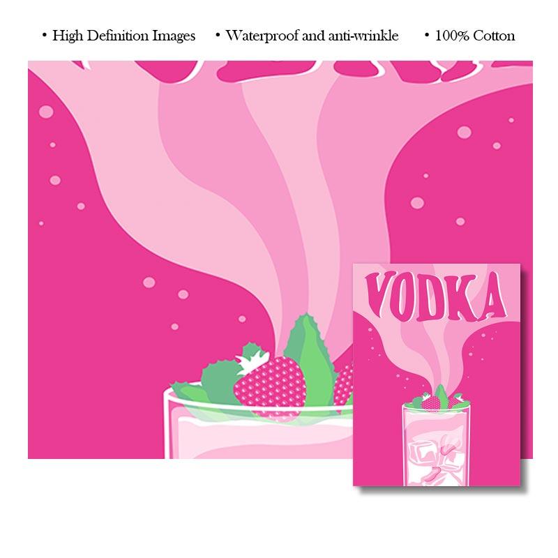 Trendy Champagne Gallery Wall Print Retro Colorful Posters Boho Pink Aesthetic Edgy Canvas Painting Dorm Teen Picture Room Decor