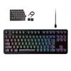 ELECOM Gaming Keyboard VK310T Wired RGB Tenkeyless Mechanical Neo Clutch Keycap Brown Axis Tactile USB Port Equipped V-custom TK-VK310TBK