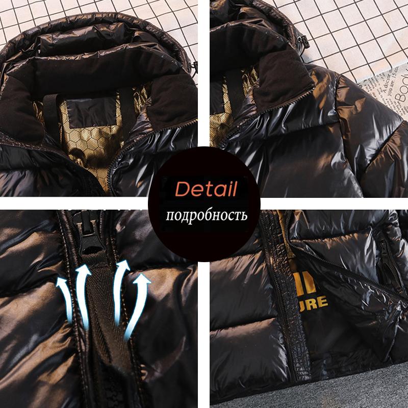 Winter Men Fashion Warm Parkas Jacket Coat Men Hat Waterproof Thick Fleece Parka Men Casual Detachable Windproof Parkas Man