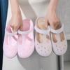 Round Headed Lightweight Anti Slip Summer Women's Shoes, Women's Flat Sandals, Outdoor Toe Caps, Plus Size Beach Shoes