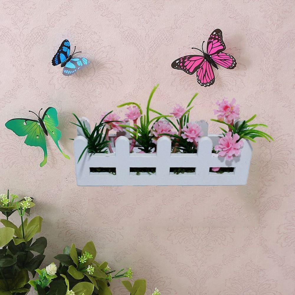 1:12 Scale Miniature Potted Plants Lifelike Artificial Doll Plants Fake Daisy  Children