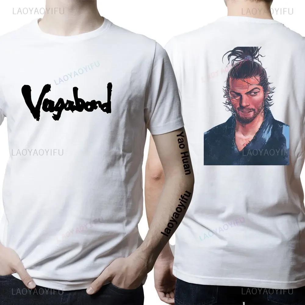Anime Musashi Miyamoto Vagabond Manga T Shirts Accessories Men Women Round Collar Takezou Shinmen Tee Shirt Clothes