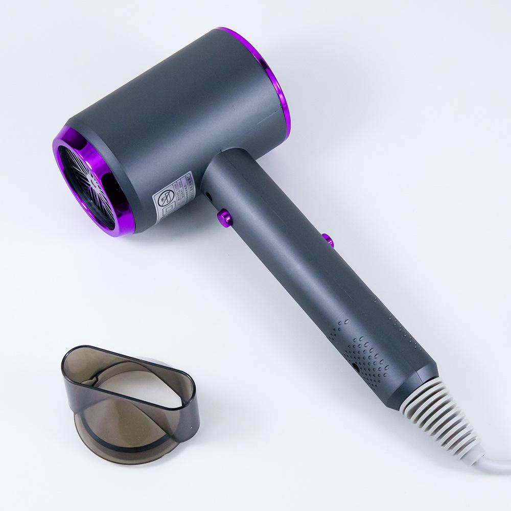 Gradient Color Hair Dryer with High Power, Blue Light, and Hot/Cold Settings