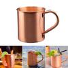 New High-end 420ML Pure Copper Mug Moscow Mule Mug Copper 16 Drink Solid Oz Mug Mugs-Cylinder-Shaped Cold Cup Beer Cocktail T7P5