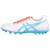 Ds Light Club Comfortable Fit Ag (Rubber Short Studs) Kangaroo Leather Soccer Shoes Men Soccer Shoes White Blue 1103A094100