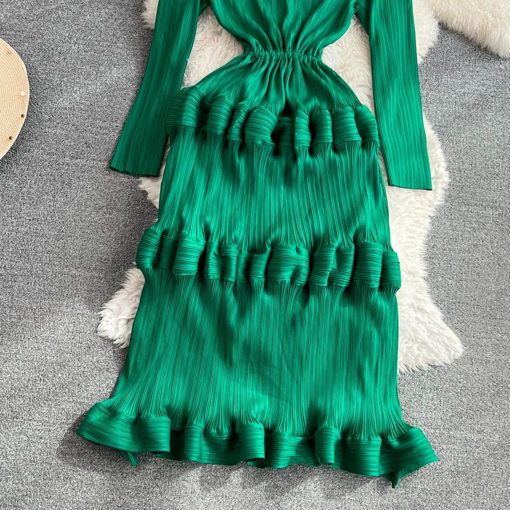 Spring Autumn Women Full Sleeve Solid Big Elastic Oversized Sheath Party Dresses