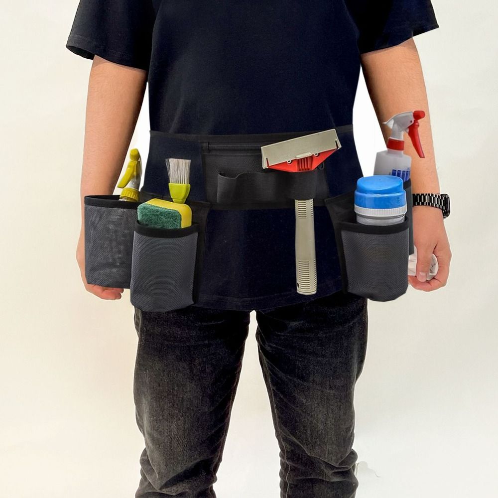 Waterproof Cleaning Kit Fanny Pack Multi-pocket Gardening Tool Waist Bag  Housekeeping