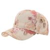 White Fang Cap Floral Pattern Hat Sports Running Outdoor CA659 Women's (Beige)