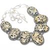 Dalmation Gemstone Handmade 925 Silver Jewelry Necklace 18" JCN370-18