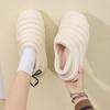 Winter New Women Cotton Slippers Home Use Versatile Autumn Winter Couple Warm Head Packed Thick Bottom Men's Cotton Shoes