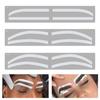 Yousheng 1 Set Eyebrow Stencil Sticker 3 Styles Disposable Brow Shaping Mapping Guide Card Eyebrow Airbrush Tattoo Auxiliary Template Tinting Sticker