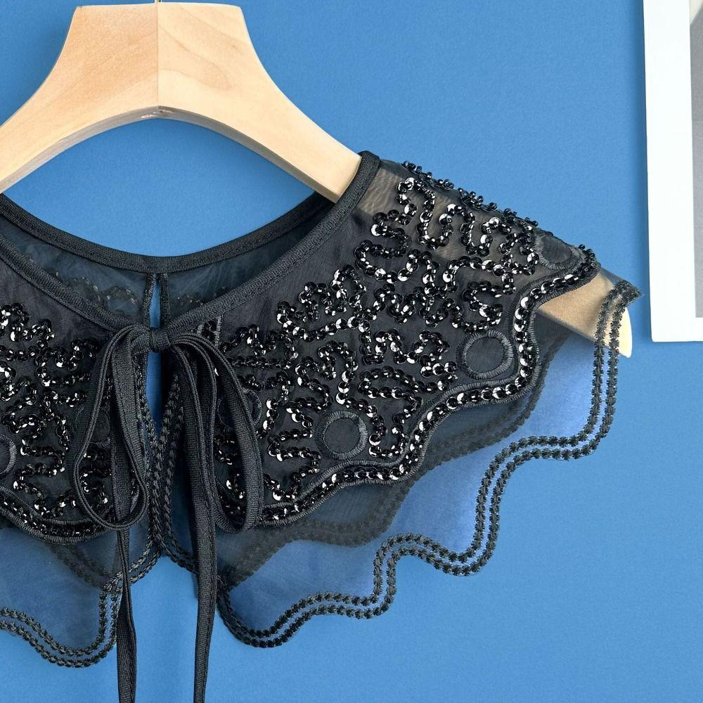 Поддельный воротник Динчжу Шаль воротник Платье Блузка Декор Передняя планка Воротник Новый Поддельный воротник