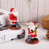 Model Toys Christmas Decorations Desktop Ornament Resin Santa Claus Ornament Car Santa Claus Figure