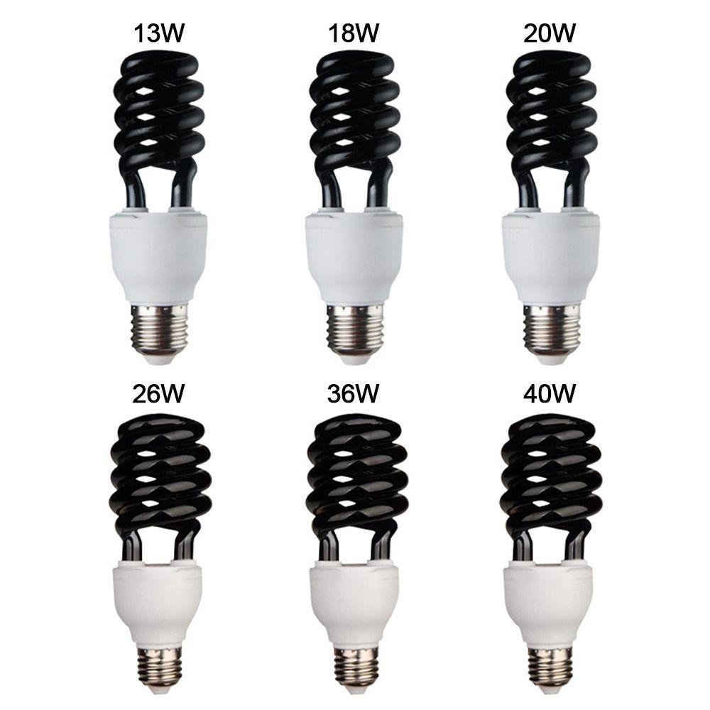 AC 220V Spiral LED Light 13-40W CFL Bulb New UV Black Light Breeding