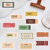 50PCS Vintage Ticket Stub Sticker Harajuku Laptop Waterproof Decoration Luggage Desktop Computer Suitable Notebook Stickers