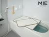 Mie Sangyo ABS Resin Combination Bathtub Lid Product Size 68 X 98 Cm Set of 2 White M10_WH Anti-Mold
