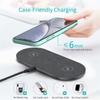 2 In 1 Dual Wireless Charger 40W For iPhone 16 15 14 13 12 11 XS XR X 8 Airpods 3 Pro Samsung S23 S22 S21 Double Fast Charging Pad