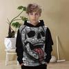 Autumn 3D Skull Printed Hoodies Fashionable Casual Sports Long Sleeved Children's Boy Hooded Sweatshirts