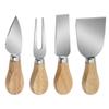 Stainless Steel Cheese Knives Oak Handle Cheese Cutter Cheese Board Butter Spatula Kitchen Cheese Tools