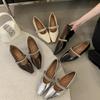 French Pointed Silver Mary Jane Single Shoes Women's Shoes 2025 New Spring and Autumn Evening Ladyshoes
