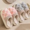 Fashion Cotton Slippers for Women In Winter Suitable for Indoor Use Anti Slip Thick Soled Cute Simple Comfortable Soft Warm