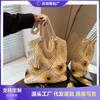 New Sunflower Straw Bag Women's Hand-woven Lazy Wind Leisure Vacation Shoulder Bag Large Capacity Commuting
