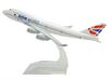 TANG DYNASTY 1/400 16cm British Airways Boeing B747 Alloy Airplane Model Toy
