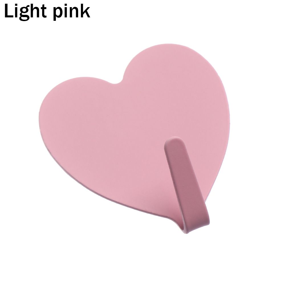 Supplies Heart-shaped No Trace Strong Adhesive Storage Racks Hanger Hooks Wall Hook Key Holder