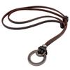 Genuine Leather Cowhide Necklace - Retro Old Style, European & American Fashion, Simple All-Match.