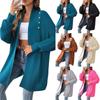 Women's Autumn And Winter Outerwear, Fashionable Loose Sweater, Pearl Studded Cardigan