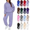 Womens 2 Piece Outfits Hoodie Sweatsuit Sets Oversized Sweatshirt Baggy Fall Fashion Sweatpants With Pockets
