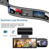 Car Black Box 3 Cameras CAR DVR 3-Way 1080P Driving Recorder 3-lens Dash Cam Car Front and Inside Video Rear Camera