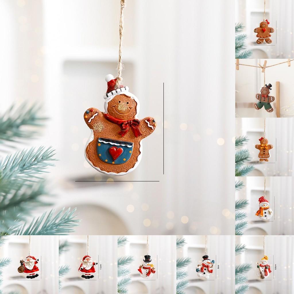 Santa Ornaments Christmas Snowman Gnome Festive Decorations Holiday Supplies