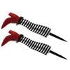 Witch Legs  Festival Halloween Striped Witch Prosthetic Legs With High Heels Outdoor Garden Terrace Decoration Halloween Decoration 2pcs