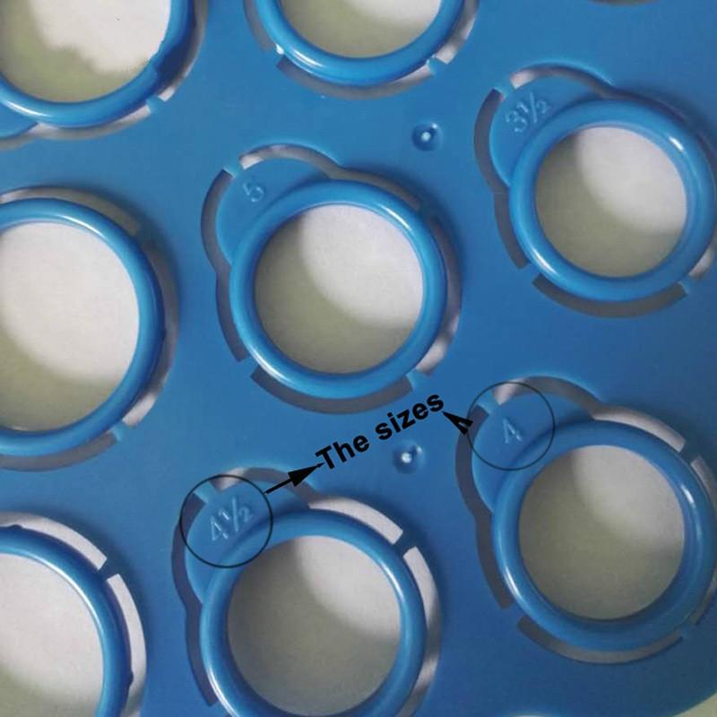 Размер США 23 шт./комплект пластиковый шаблон для измерения колец 2-13 калибры для измерения колец ювелирные изделия инструмент для измерения колец