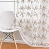 Window Curtain Eye-catching Romantic Long Lasting Embroidery Sheer Curtain Semi Curtain Panels for Living Room