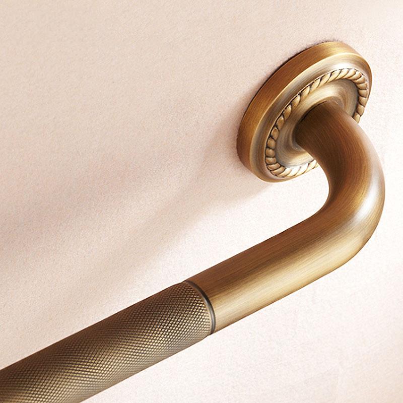 Bathtub Grab Bar Antique Brass Grab Bar Grab Rail Armrest Handle 50cm Toilet Elderly Handrail Home Safety Wall