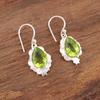 Peridot Earrings Gemstone Jewelry, 925 Solid Sterling Silver Earrings, Handmade Jewelry Birthstone Earrings, Gift For Him