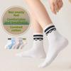 Girls Spring and Autumn New Style of Striped Trend In All Kinds of Sports Tube Cotton Socks
