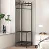Corner Coat Rack Floor Standing Multi-storey Metal Clothes Hanger Assembled Modern Simplicity Multi-function Storage Racks
