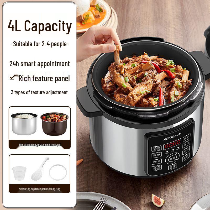 Multifunctional Electric Pressure Rice Cooker with Double Pot & Large Capacity [Manufacturer]