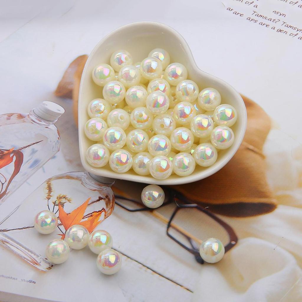 1000-5000 шт. Бусины из искусственного жемчуга ABS разных цветов, блестящие пластиковые разделительные бусины для самостоятельного изготовления ювелирных изделий