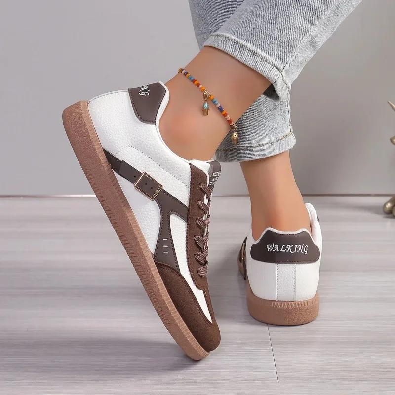 Fashion 2024 New Ladies Green Sneakers Soft-soled Comfortable Shoes Women Leisure Joker Fashion Shoes Tenis Feminino Zapatillas Mujer