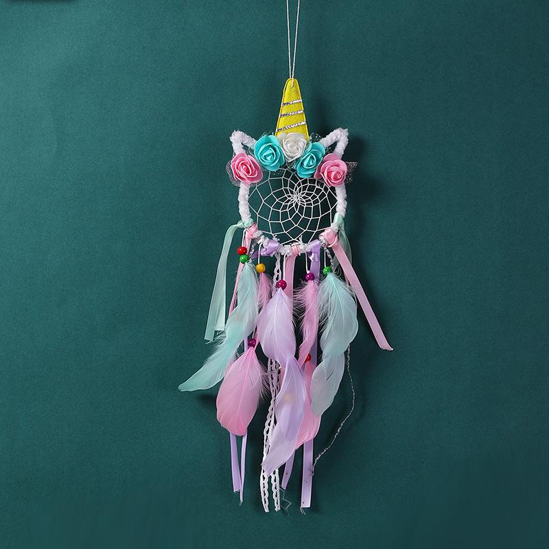 1Pc Indian Color Dream Catcher Wind Chime Ornaments for Wedding Home Decoration Party Gifts, Gifts for Friends