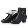 Women 'S Leather Women 'S Boots New Winter Thickened Wool Lining Leather Women 'S Snow Boots Plus Size Women 'S Winter Shoes