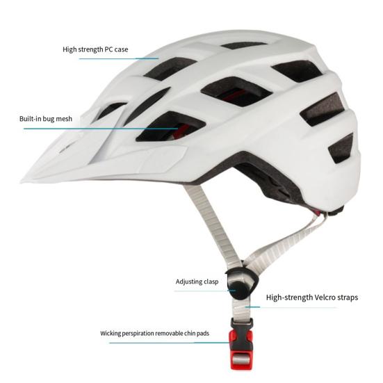 Adults Cycling Helmet Breathable Adjustable Lightweight Removable Liner Men Women Outdoor Mountain Road Bicycle Cycling Security Helmet