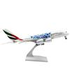 Model Plane A380 A380 Aircraft Models 30cm Air Expo Dubai 380 1/240 Scale Resin Airplane Model Display Collectible Children Toys